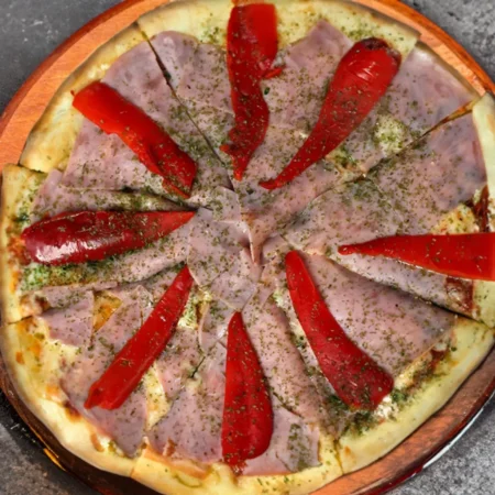 Jamón y morrones